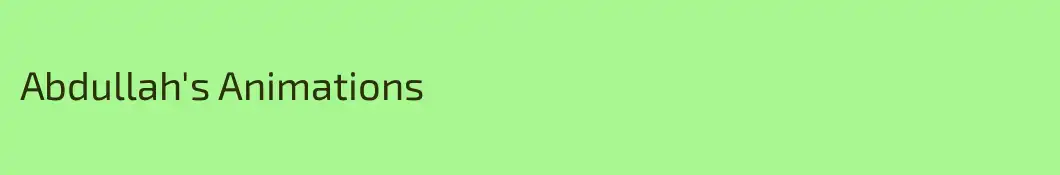 Abdullah's Animations